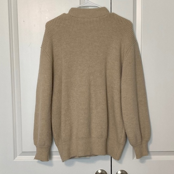 Rib Knit Quarter Zip Pullover - Picture 2 of 6